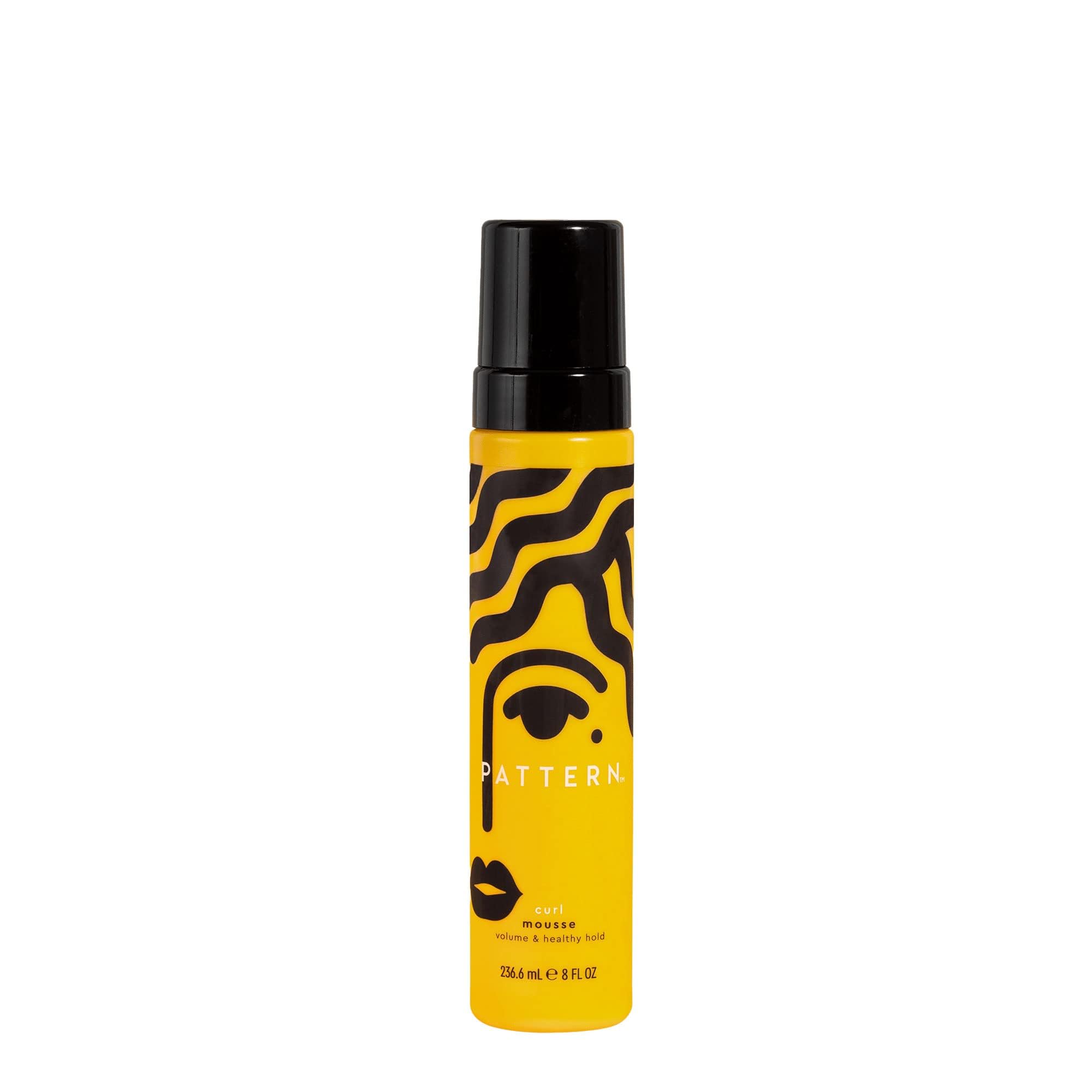 Pattern Beauty Curl Mousse in a pump bottle, designed for defining and enhancing natural curls and waves.