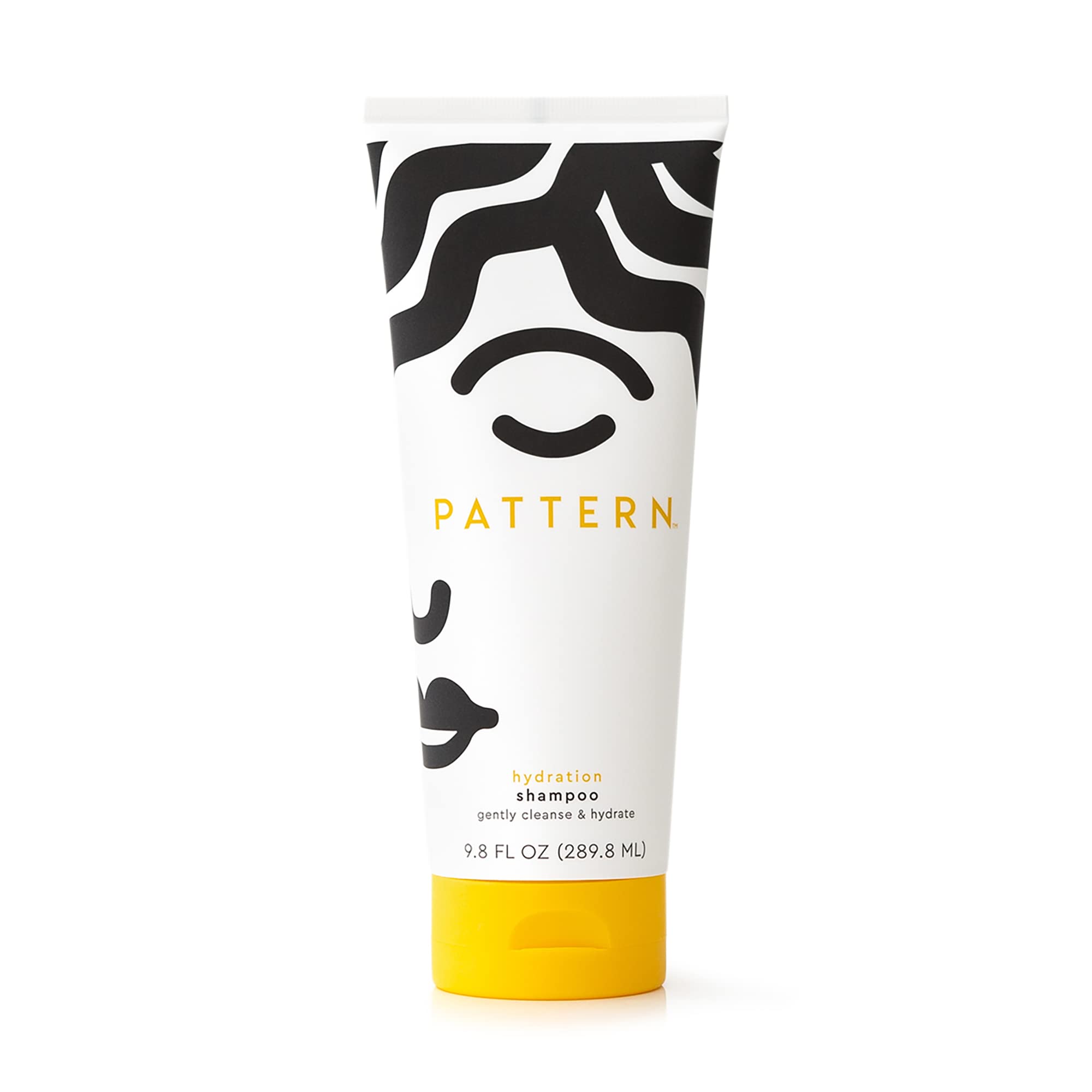 Pattern Beauty Hydration Shampoo bottle with label, showcasing the product for curly and textured hair hydration.