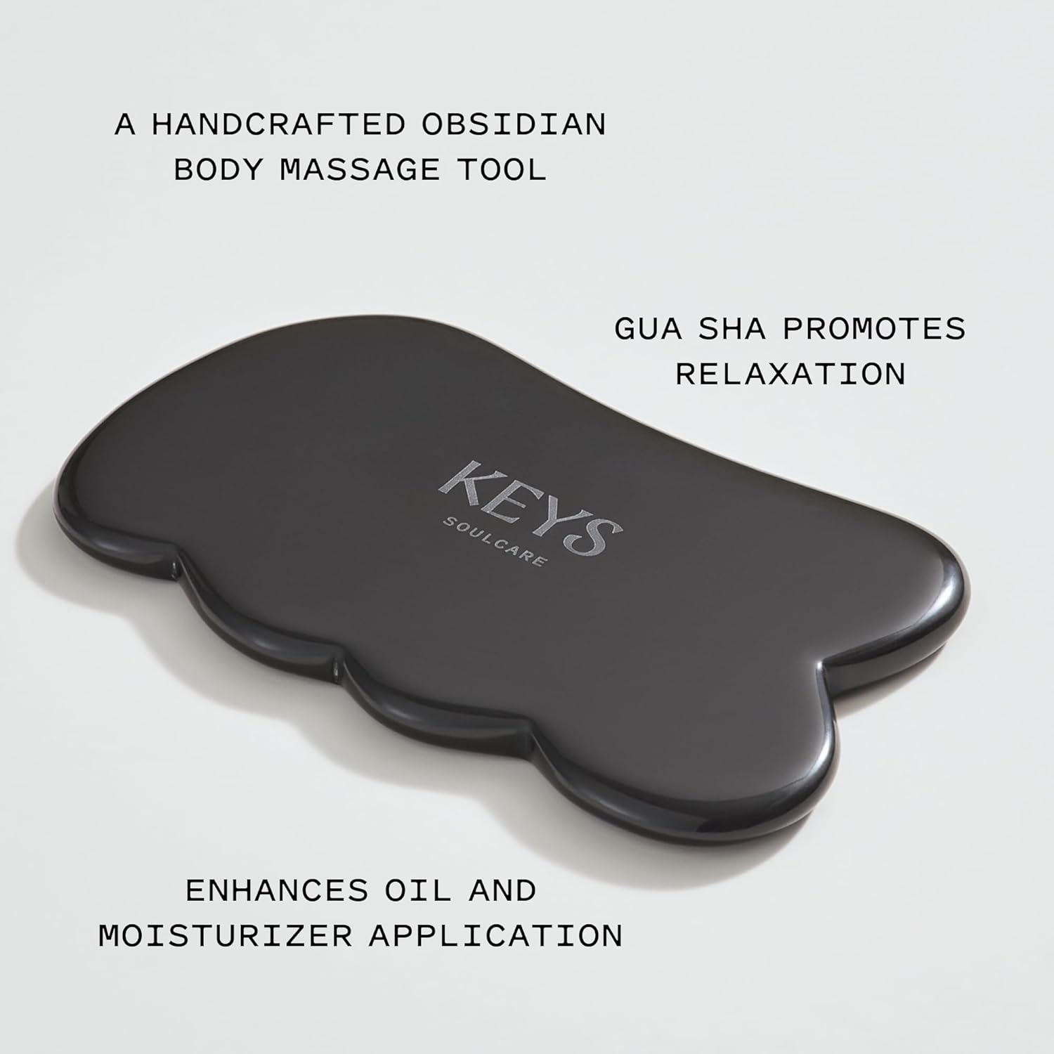 Keys Soulcare Obsidian Stone Gua Sha Body Massage Tool