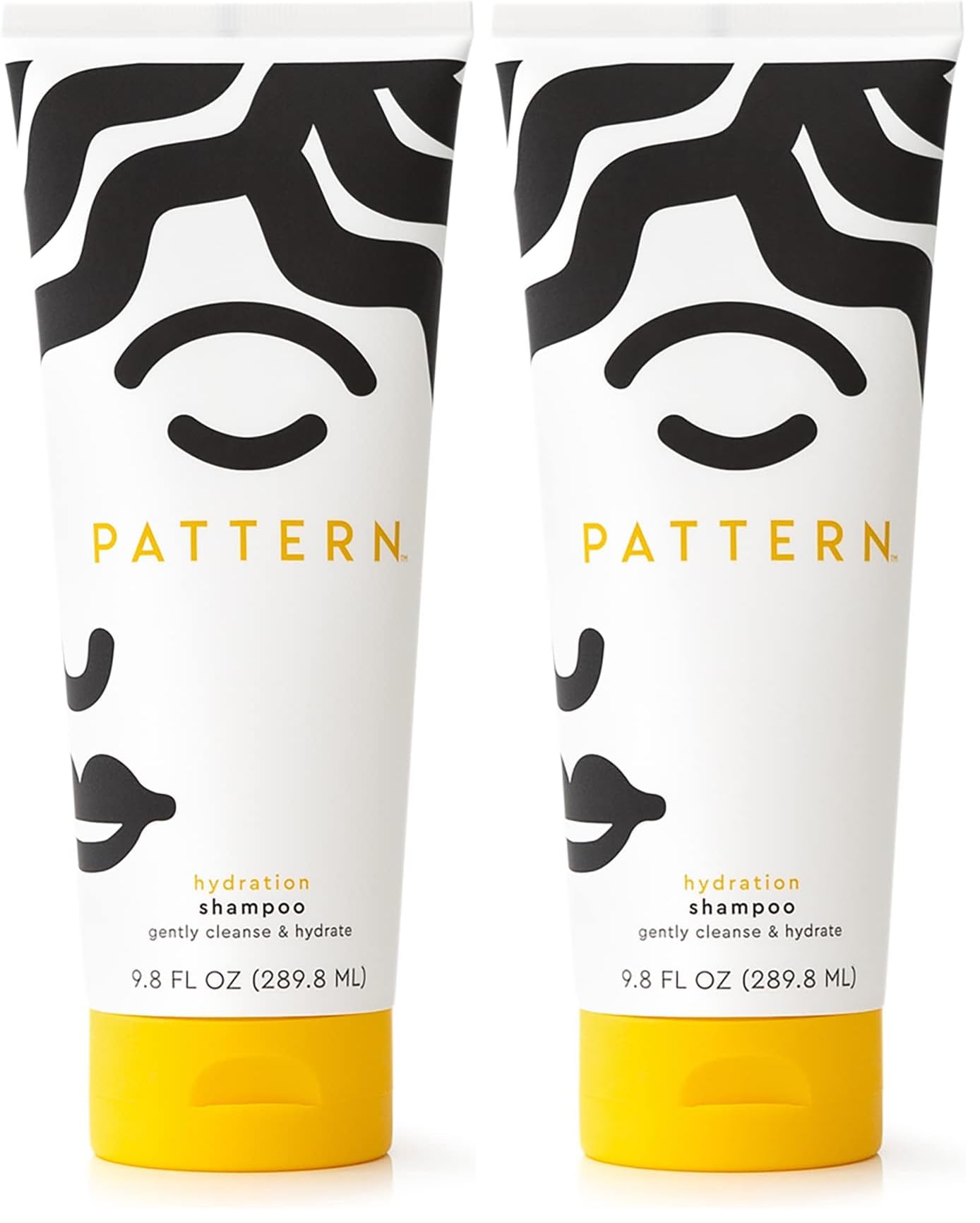 Pattern Beauty Hydration Shampoo bottle with label, showcasing the product for curly hair hydration by Tracee Ellis Ross.