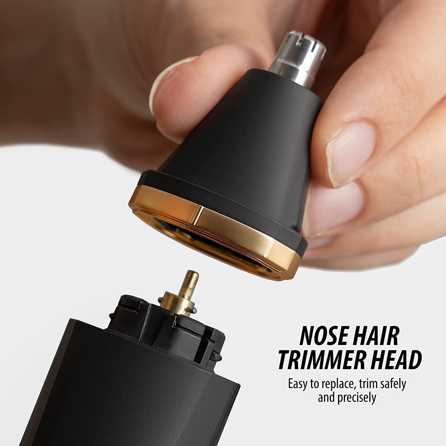 Bayleez OLOV Electric Body Hair Trimmer with ergonomic design and adjustable blades for grooming body hair efficiently.