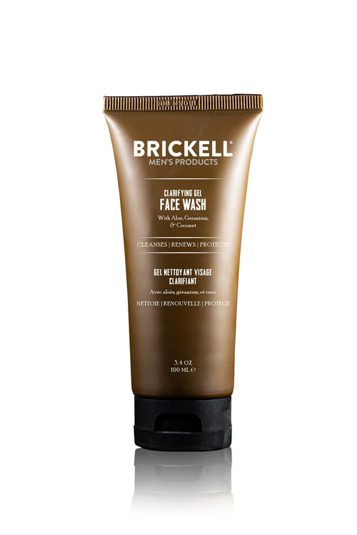 Brickell Men's Clarifying Gel Face Wash for Men
