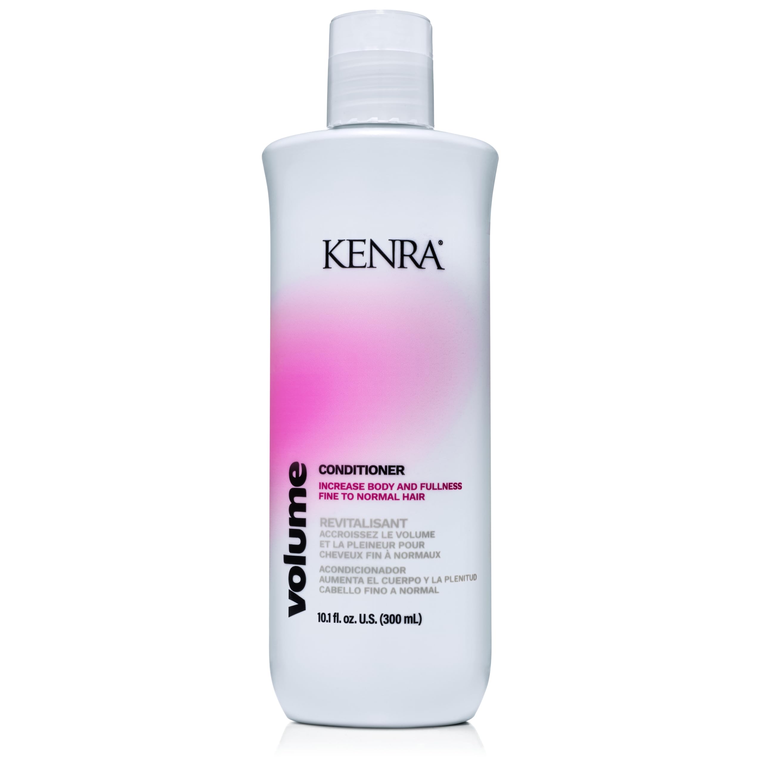 Kerna Volume Conditioner bottle with label, white and purple packaging, shown on a plain background.