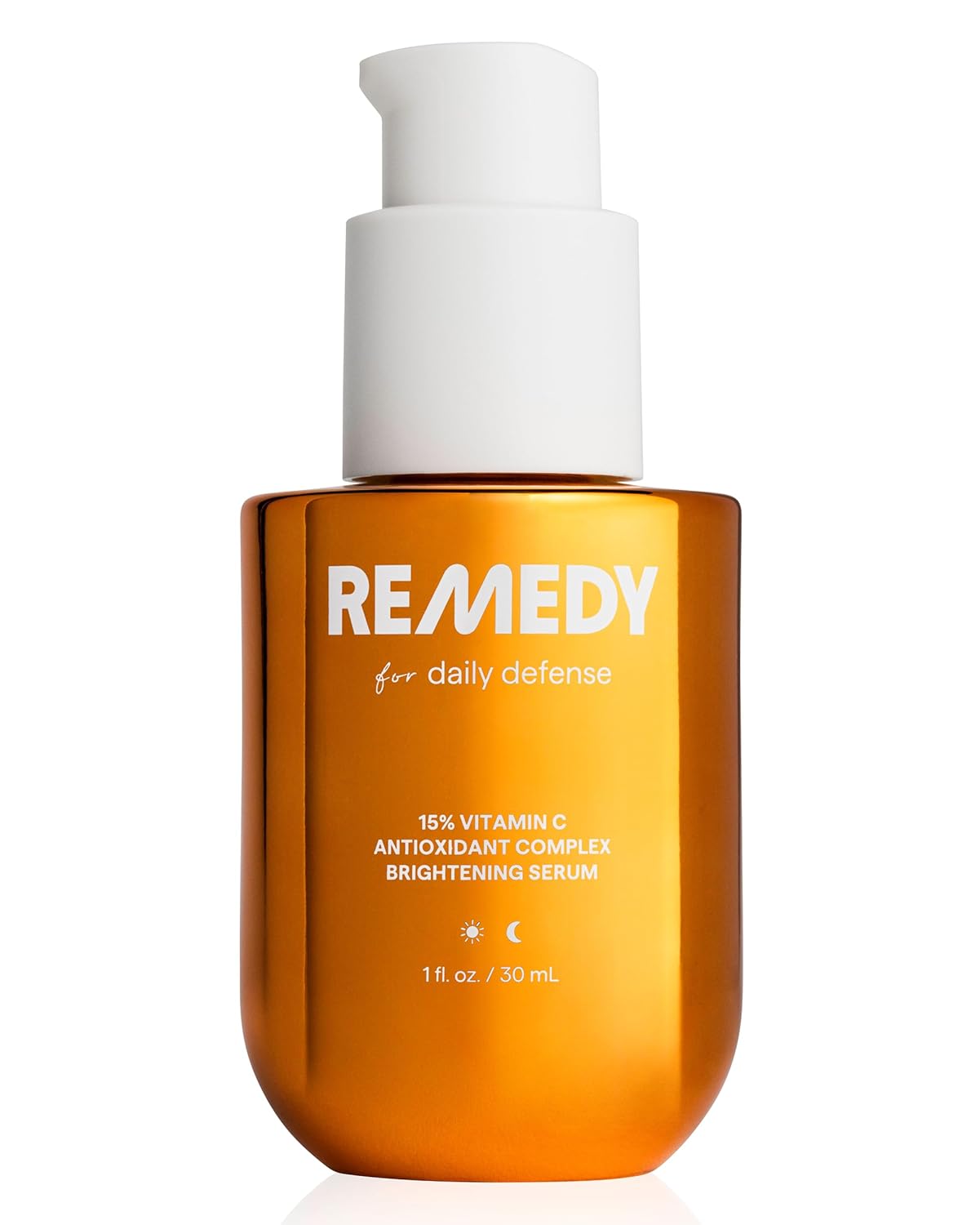 Remedy Science Vitamin C Complex Brightening Serum bottle with dropper for skincare brightening and antioxidant benefits.