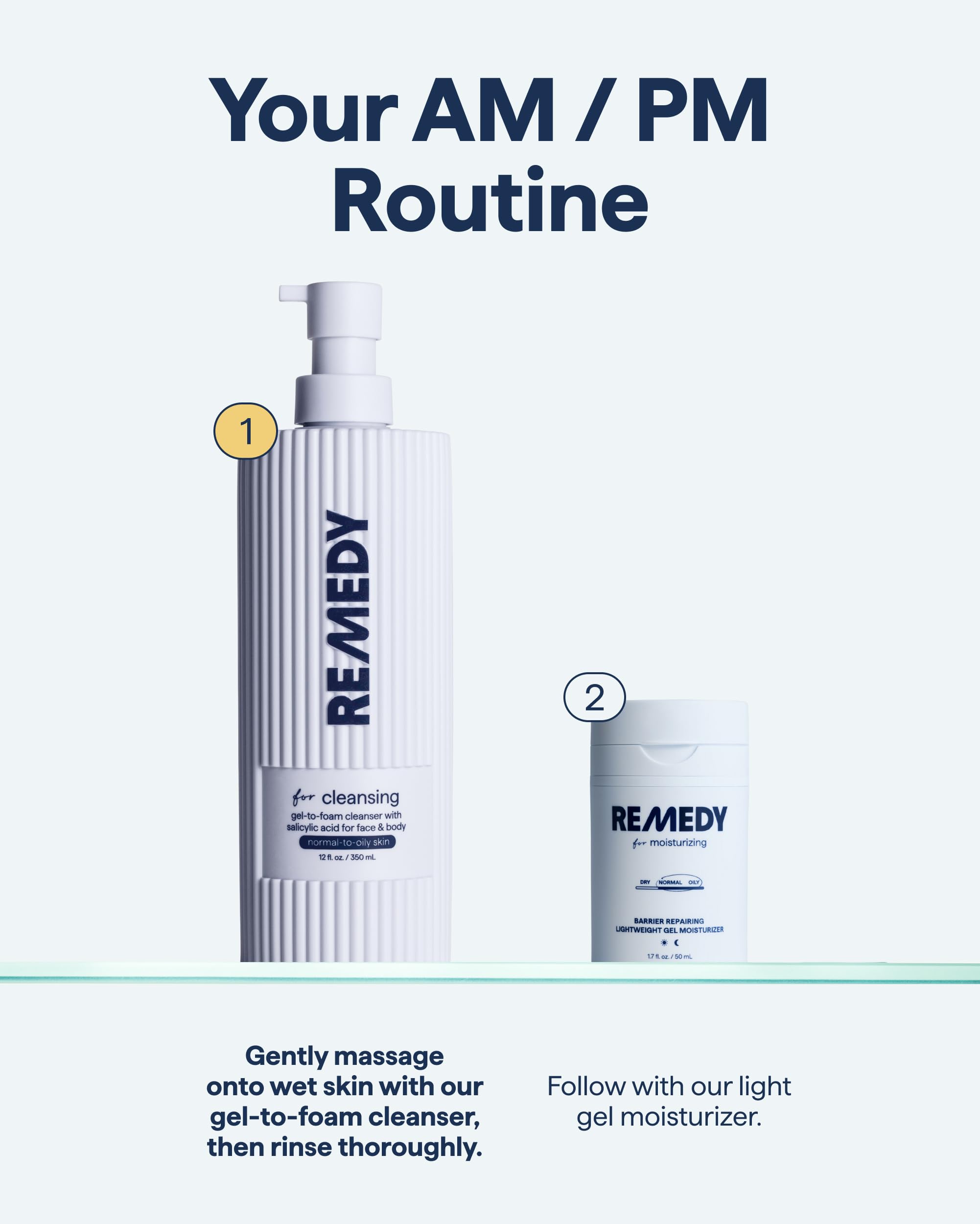 Remedy Lightweight Cleansing Gel-to-Foam Cleanser