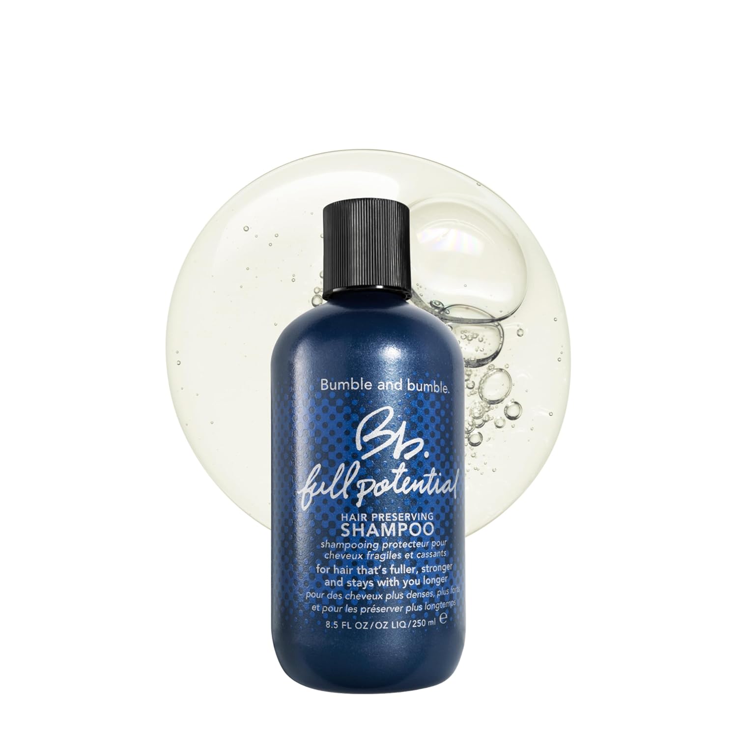 Bumble & Bumble Hair Preserving Shampoo bottle with label, designed for gentle hair cleansing and preservation.