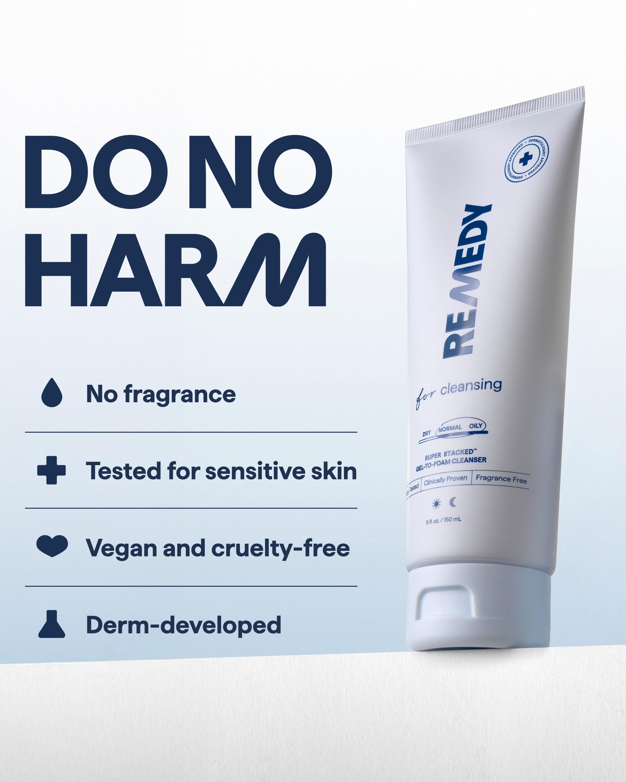 Remedy Lightweight Cleansing Gel-to-Foam Cleanser