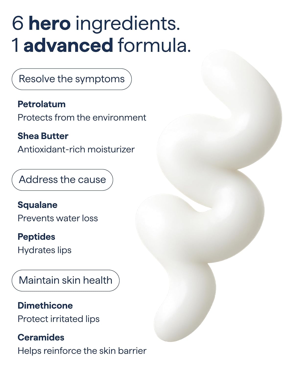 Remedy Science All-In-One Lip Treatment in a small jar with a smooth, creamy texture for nourishing and hydrating lips.