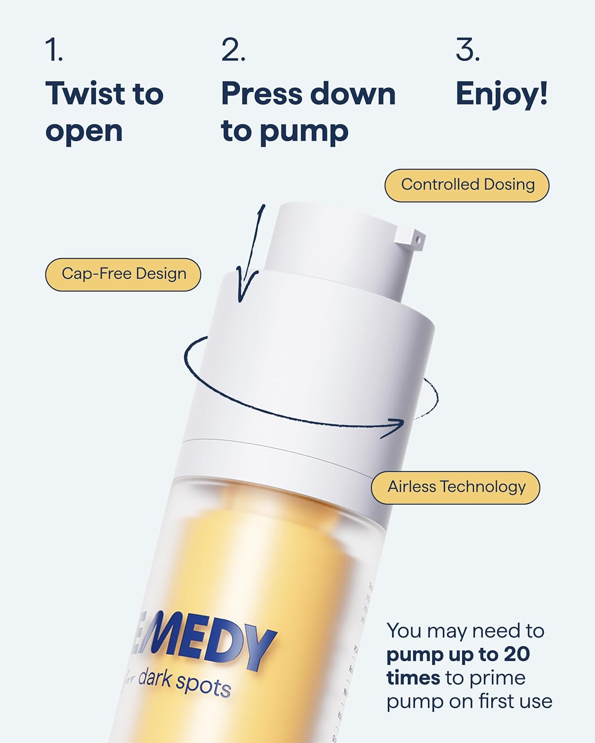 Remedy Science Advanced Night Treatment for dark spots in a sleek tube, designed to reduce hyperpigmentation overnight.