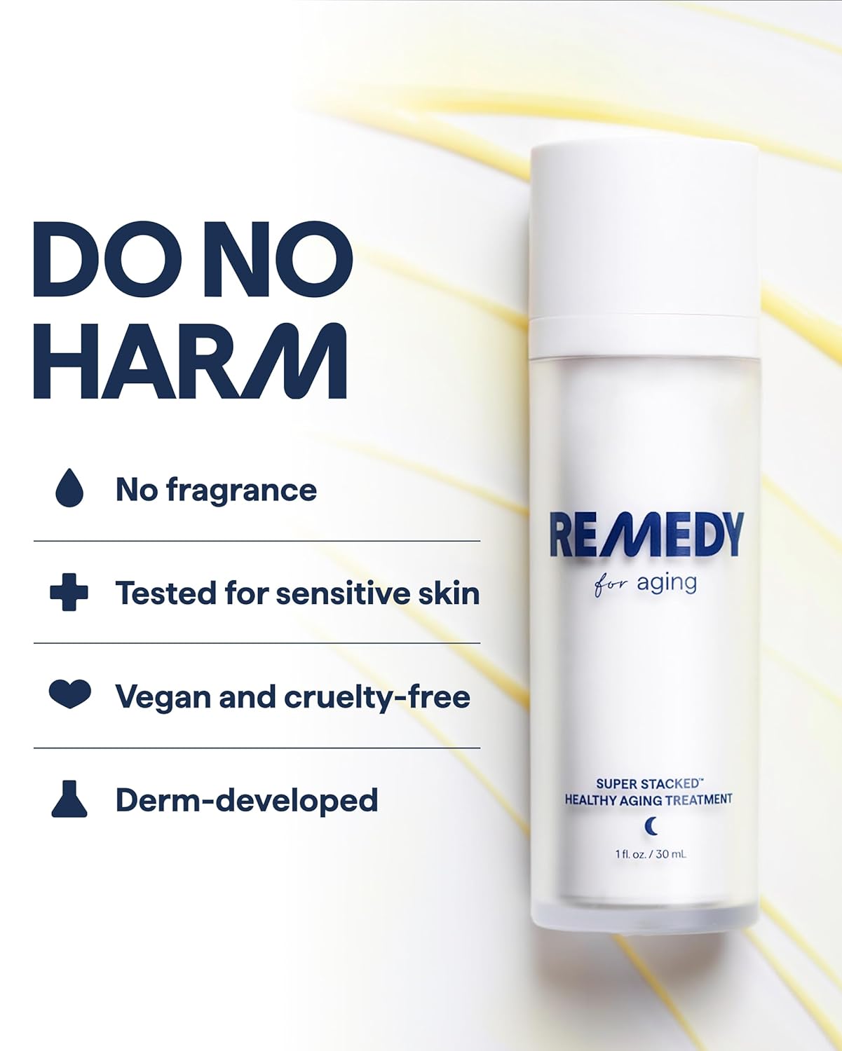 Bottle of Remedy Science healthy aging supplement with label and cap, designed to support youthful aging and wellness.