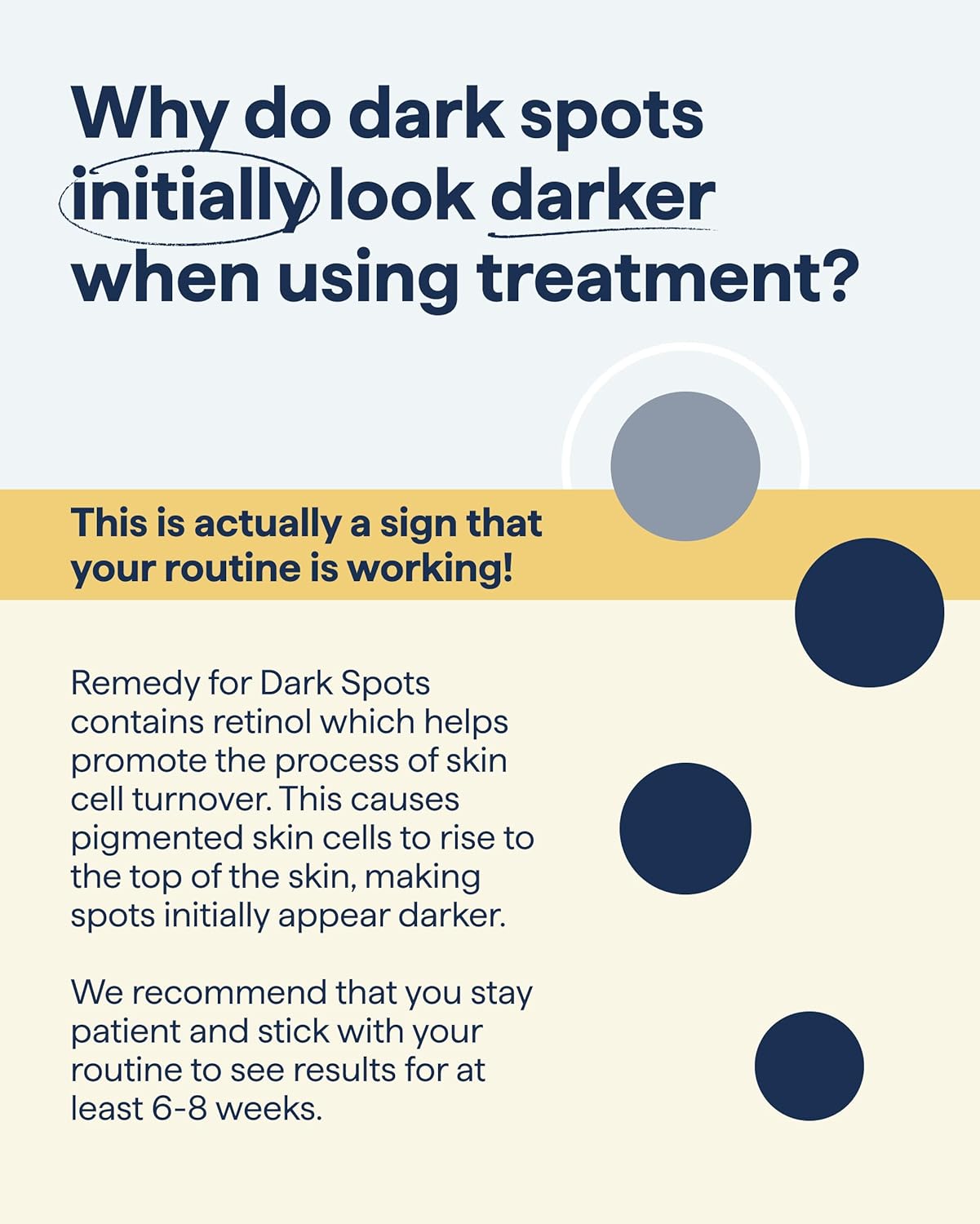 Remedy Science Advanced Night Treatment for dark spots, featuring a white and purple bottle with applicator for skincare.