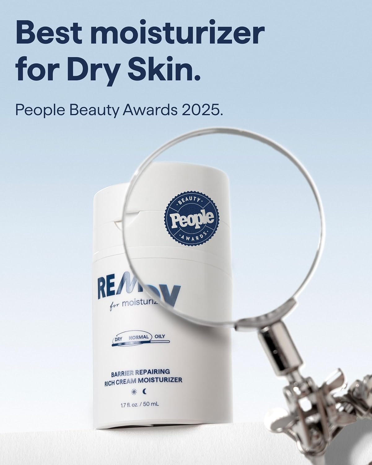 Remedy Science Rich Moisture treatment in a sleek jar, showcasing its creamy texture and hydrating formula for dry skin.