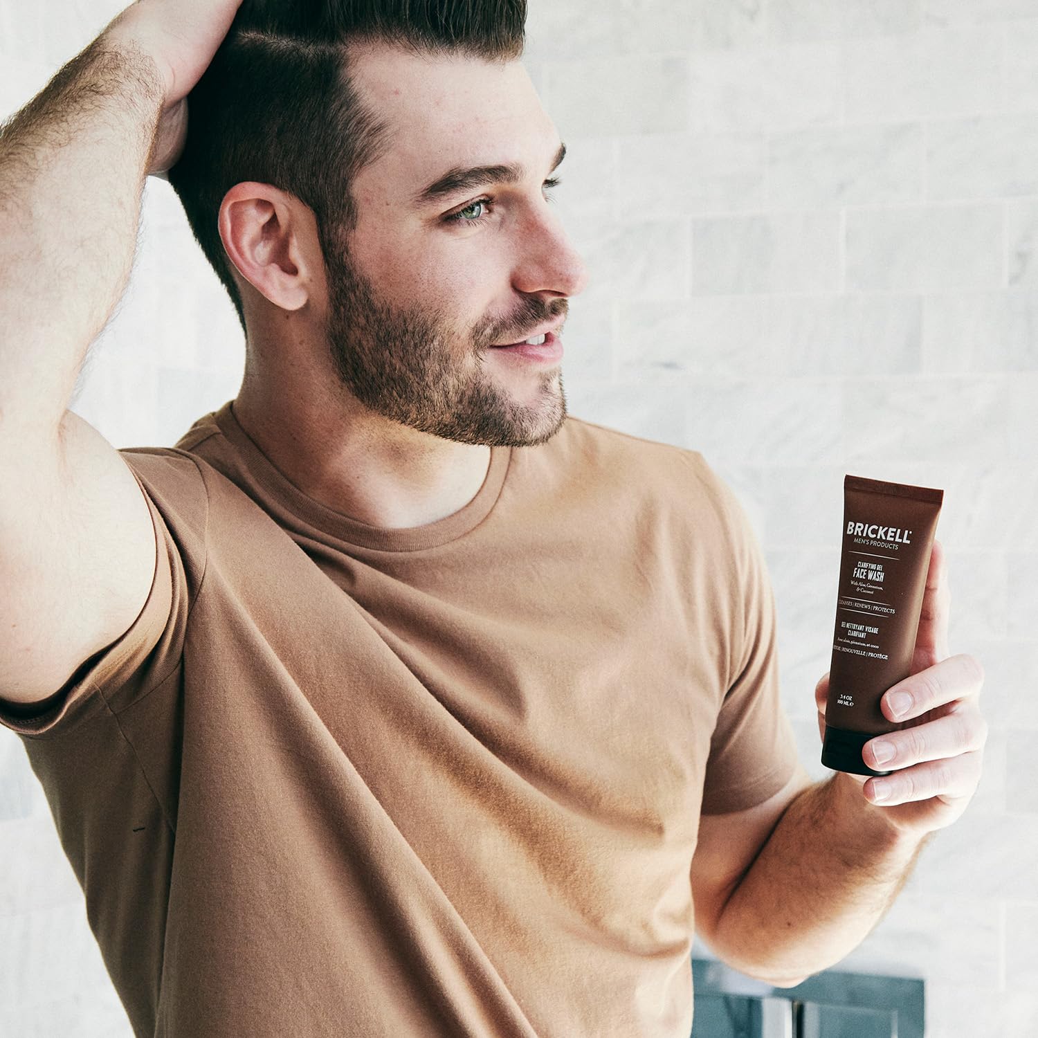 Brickell Men's Clarifying Gel Face Wash for Men