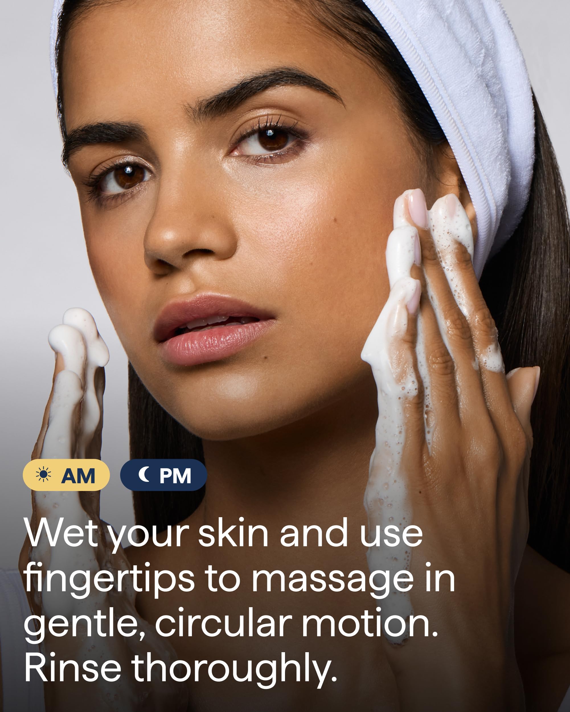 Bayleez Remedy for Rich Cream Cleansing face wash with ceramides, glycerin, and panthenol for normal to dry skin.