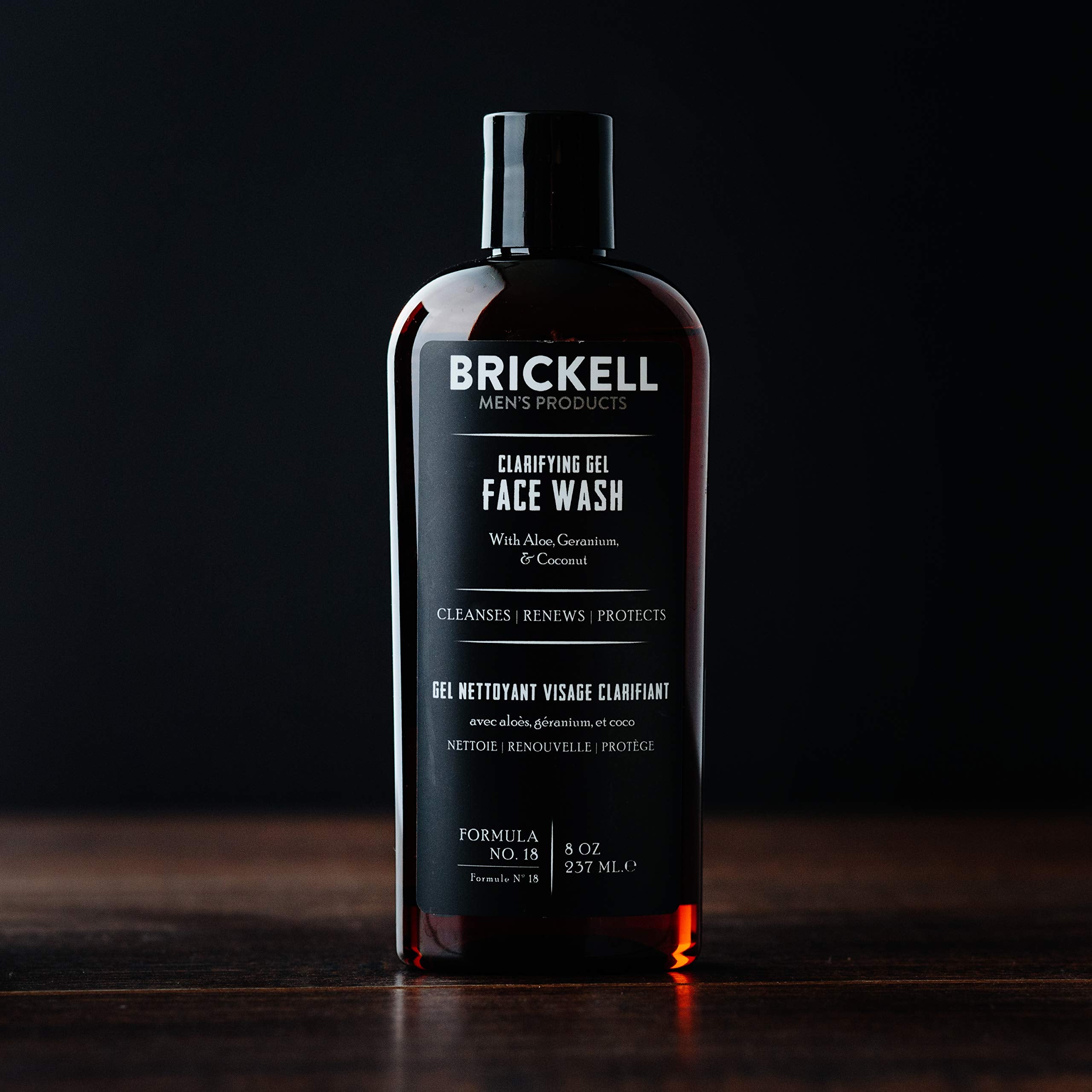 Brickell Men's Clarifying Gel Face Wash for Men