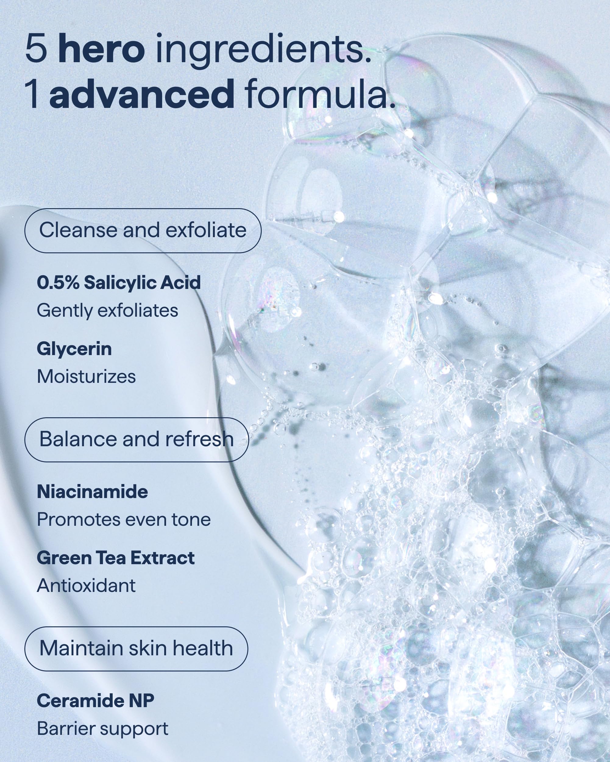 Remedy Lightweight Cleansing Gel-to-Foam Cleanser