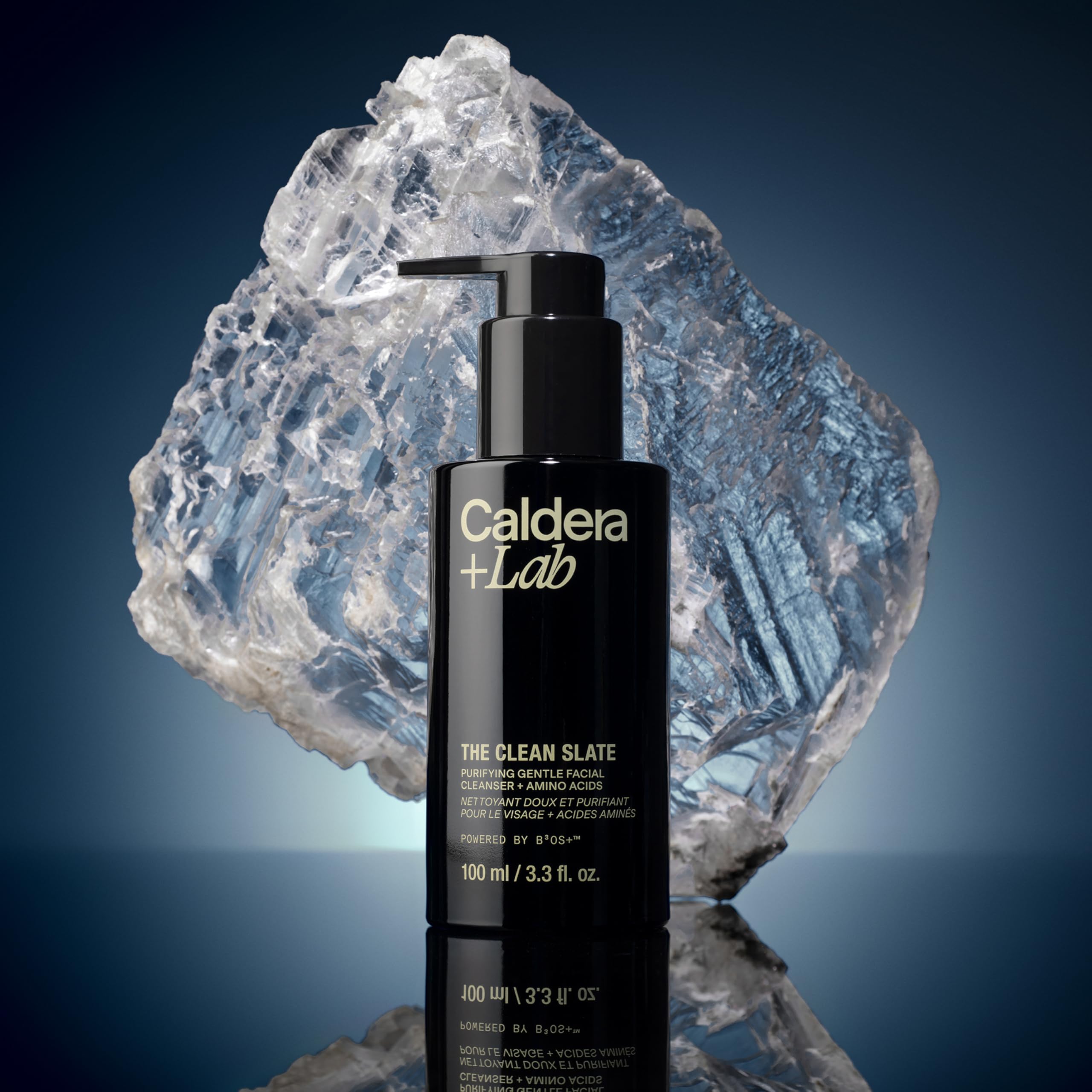 Caldera + Lab The Clean Slate | Men's Organic Foaming Facial Cleanser for Dry, Sensitive, & Normal Skin – Vegan, Natural & Antioxidant Packed Exfoliating Face Wash