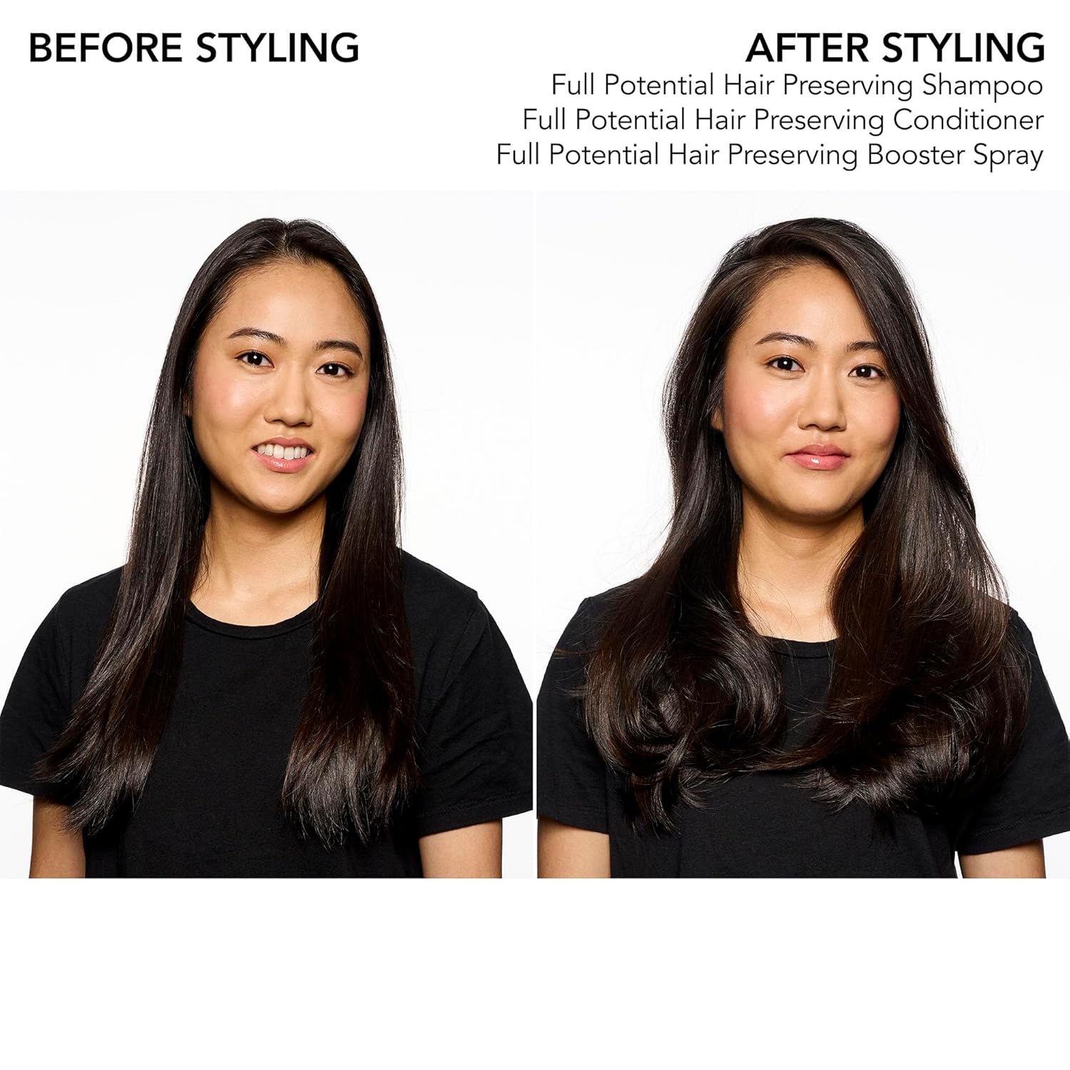 Bumble & Bumble Full Potential Hair Preserving Conditioner bottle with pump dispenser, creamy white formula, on a neutral background.