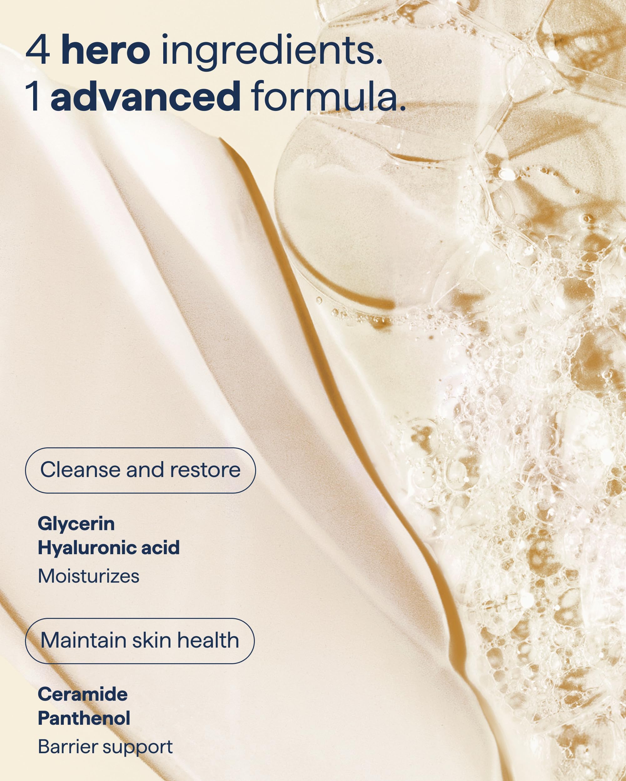 Bayleez Remedy for Rich Cream Cleansing face wash with ceramides, glycerin, and panthenol in a 12 oz bottle for normal to dry skin.