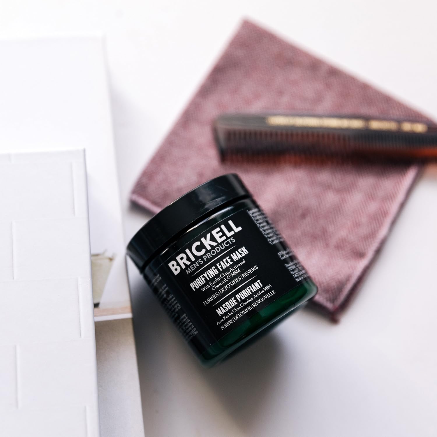 Brickell Men's Purifying Charcoal Face Mask Skin Care Product