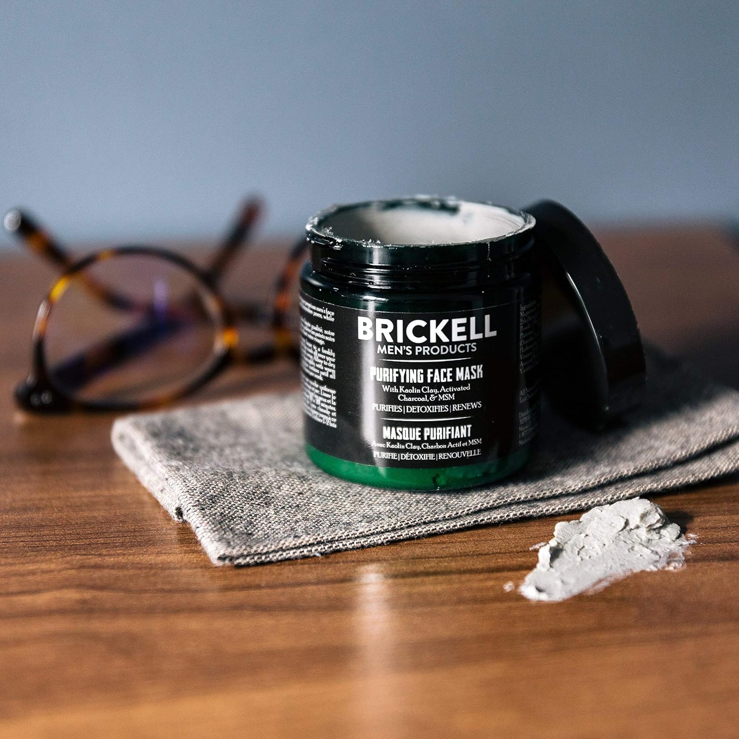 Brickell Men's Purifying Charcoal Face Mask Skin Care Product